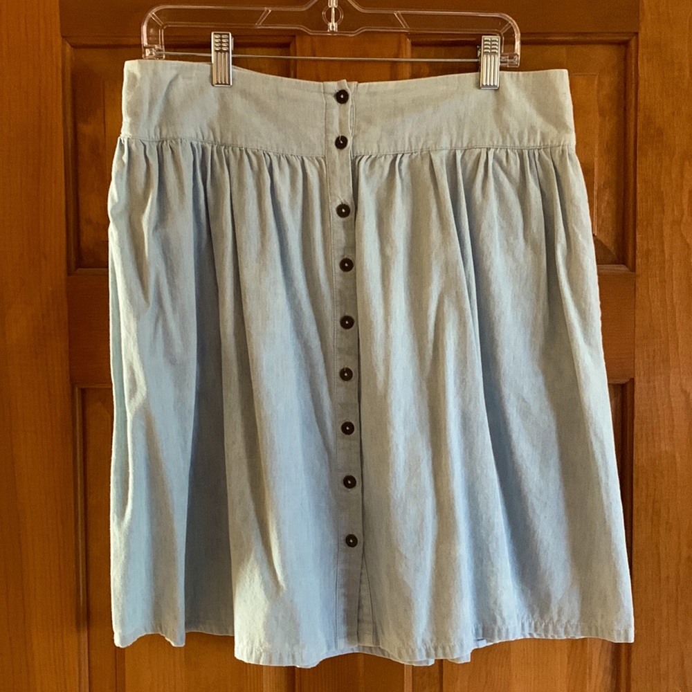 MB Design Chambray high waisted skirt